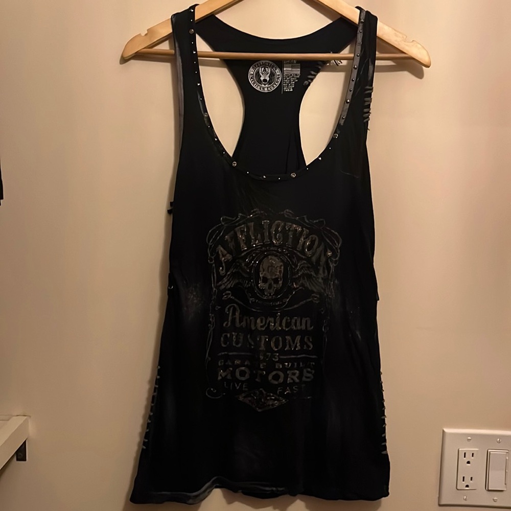 Affliction tank top medium